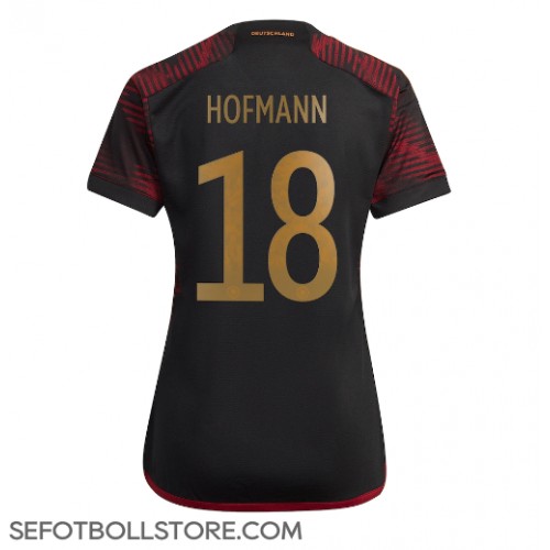 Tyskland Jonas Hofmann #18 Replika Bortatröja Dam VM 2022 Kortärmad